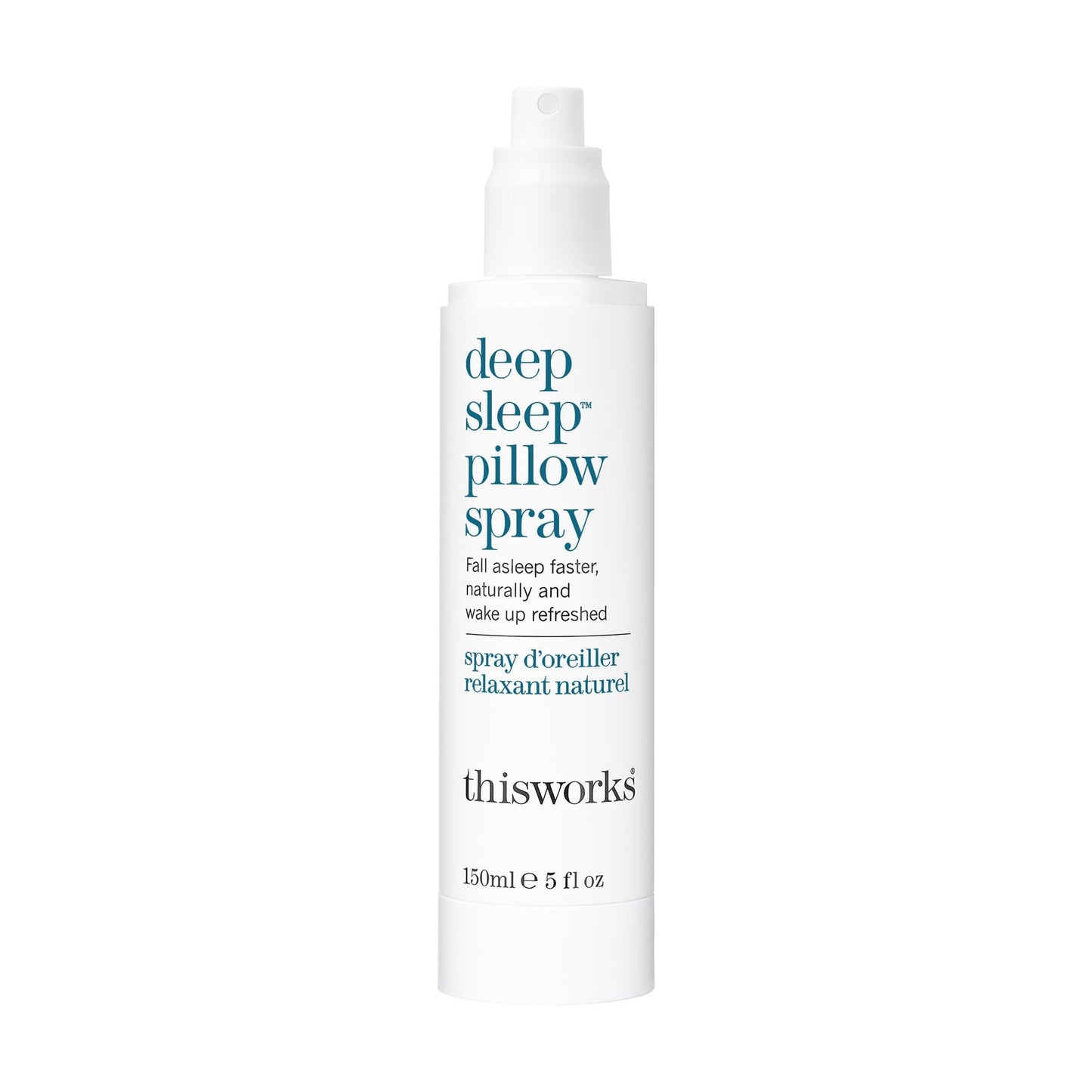 THISWORKS Deep Sleep Pillow Spray – Fast-Acting Natural Rest Formula with Essential Oils of Lavender, Vetivert & Camomile – 150 ml (5 fl oz)