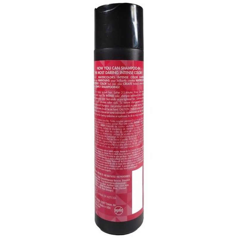 Watercolors Intense Color Depositing Shampoo, Semi Permanent Hair Color 8.5 fl oz - RED