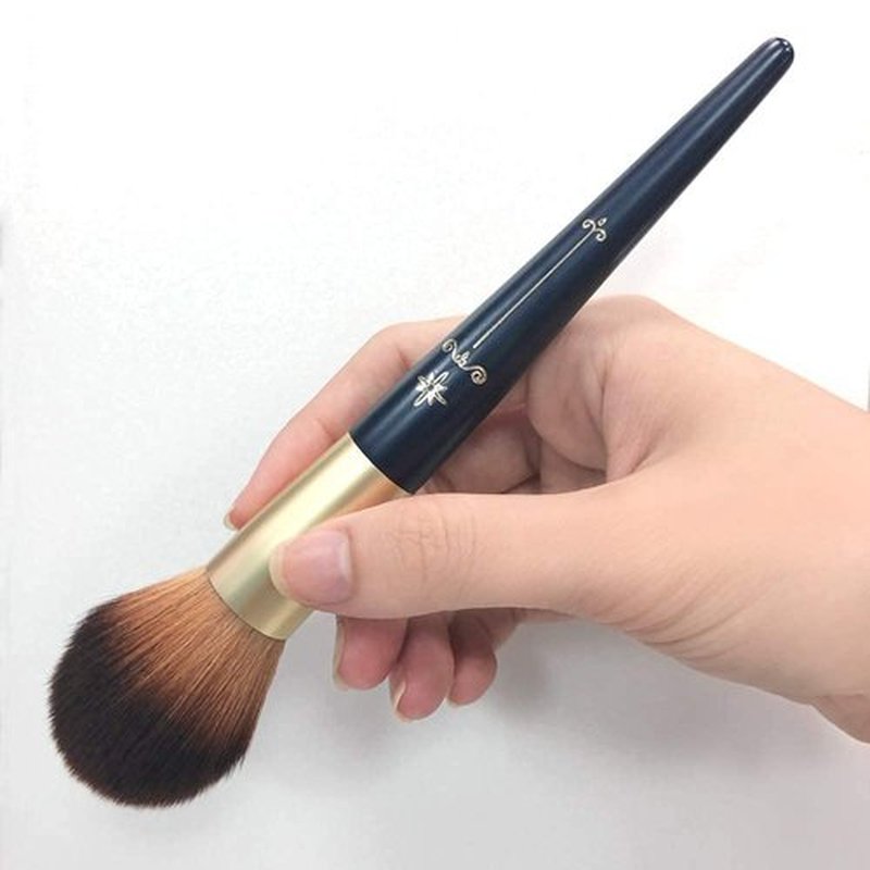 READY TO SHINE GORGEOUS Tapered Powder Brush - Vegan & Cruelty Free -Ultra Soft Synthetic Bristles for Blush Powder - PRO MAKEUP BRUSHES