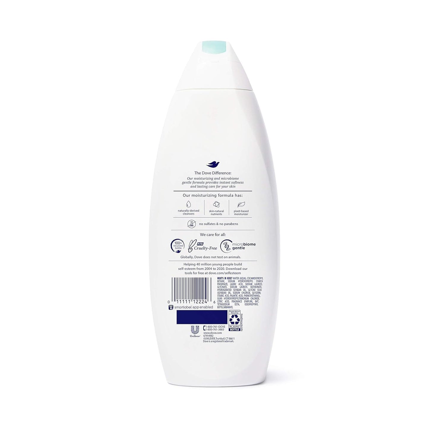 Dove Body Wash Sensitive Skin Unscented 22 Ounce (650ml) (2 Pack)