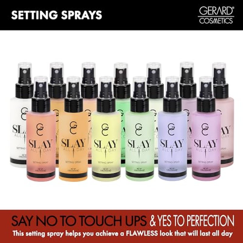 Gerard Cosmetics Slay All Day Makeup Setting Spray | Coconut Scented | Matte Finish with Oil Control | Cruelty Free, Long Lasting Finishing Spray, 3.38oz (100ml)