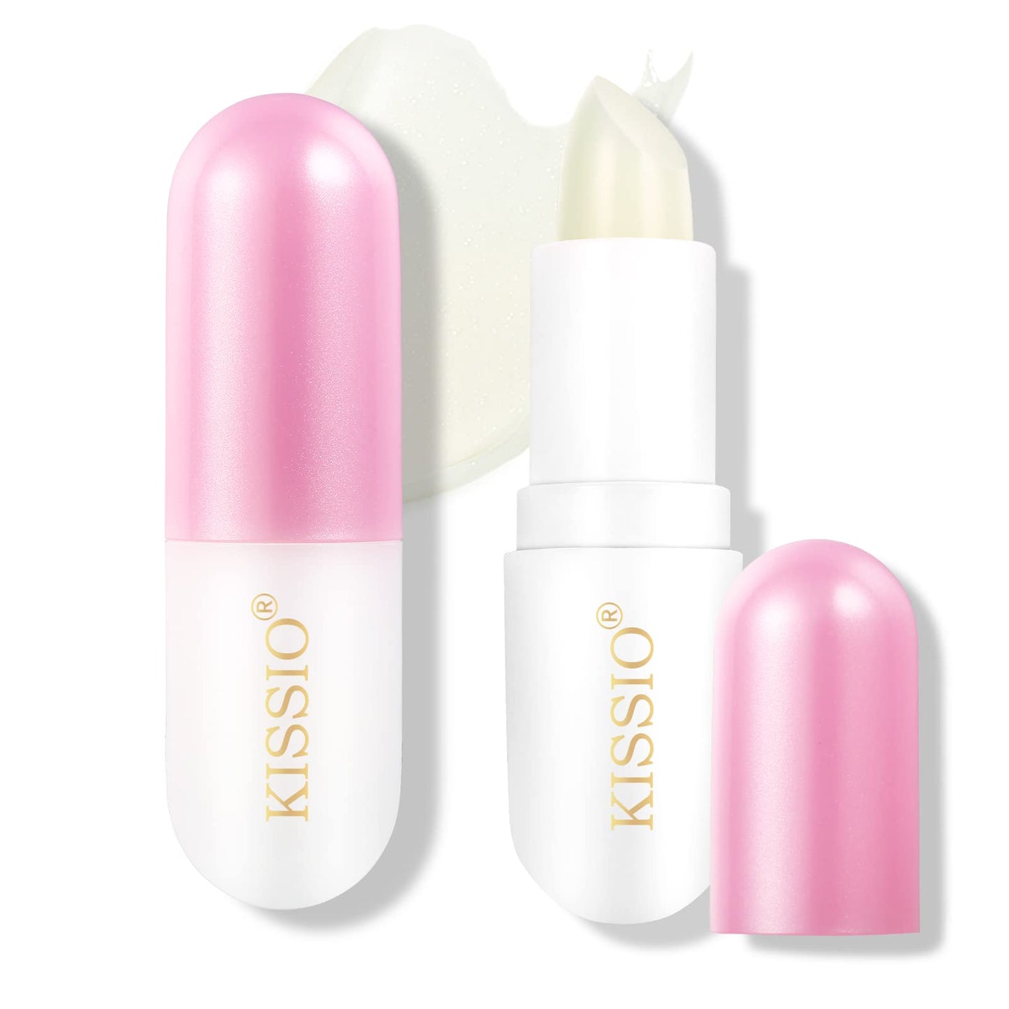 KISSIO Lip Balm,Long Lasting Nourishes and Hydration Lips,Vitamin Lip Balm with Cocoa Seed Butter,Macadamia Seed Oil and Vitamins,Lip care,Cruelty free,0.12 oz