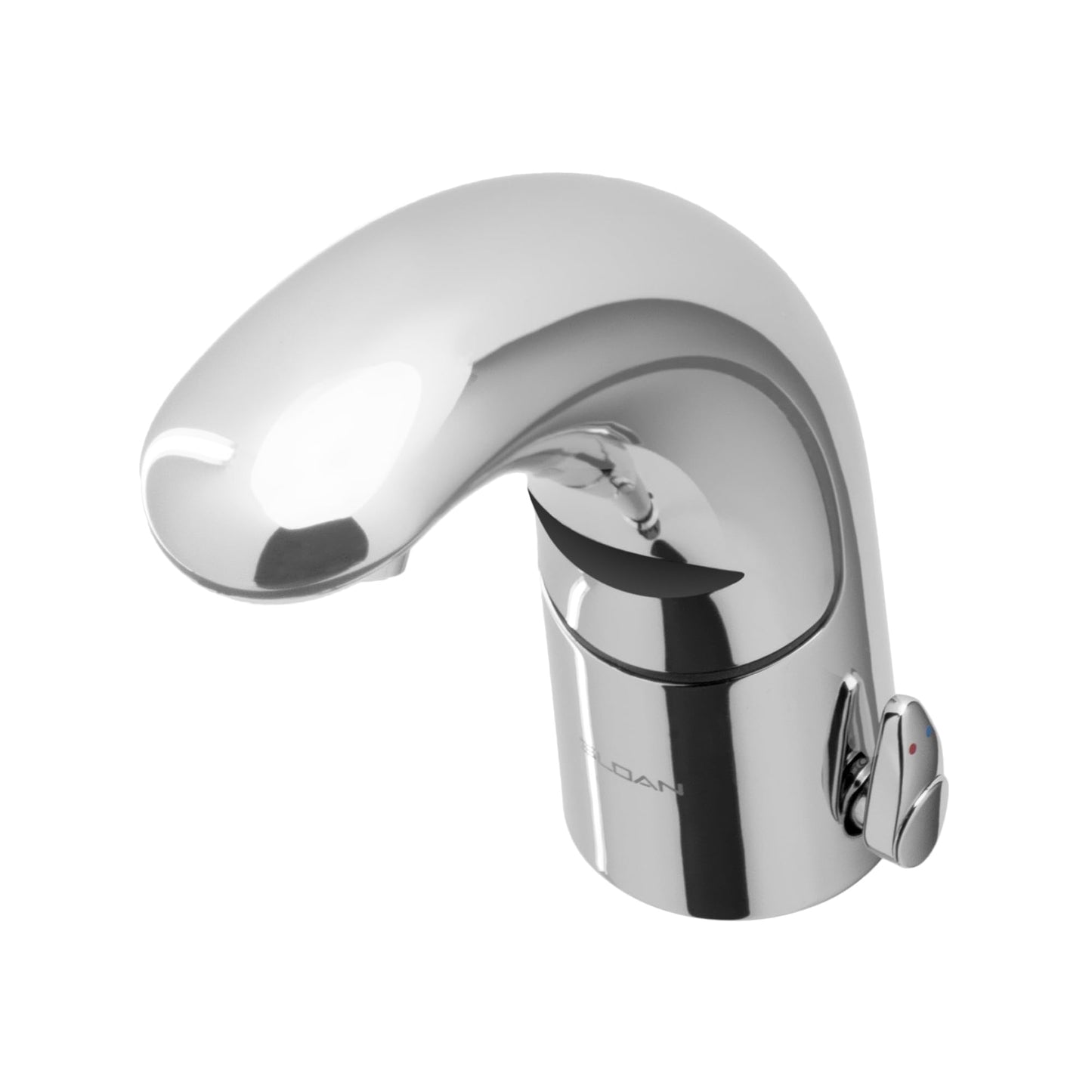 Sloan Optima EAF-150 Sensor Activated Touch-Free Faucet, Commercial Grade with Mounting Hardware - 1.5 GPM Battery-Powered Deck-Mounted Mid Body, Polished Chrome Finish, 3335001