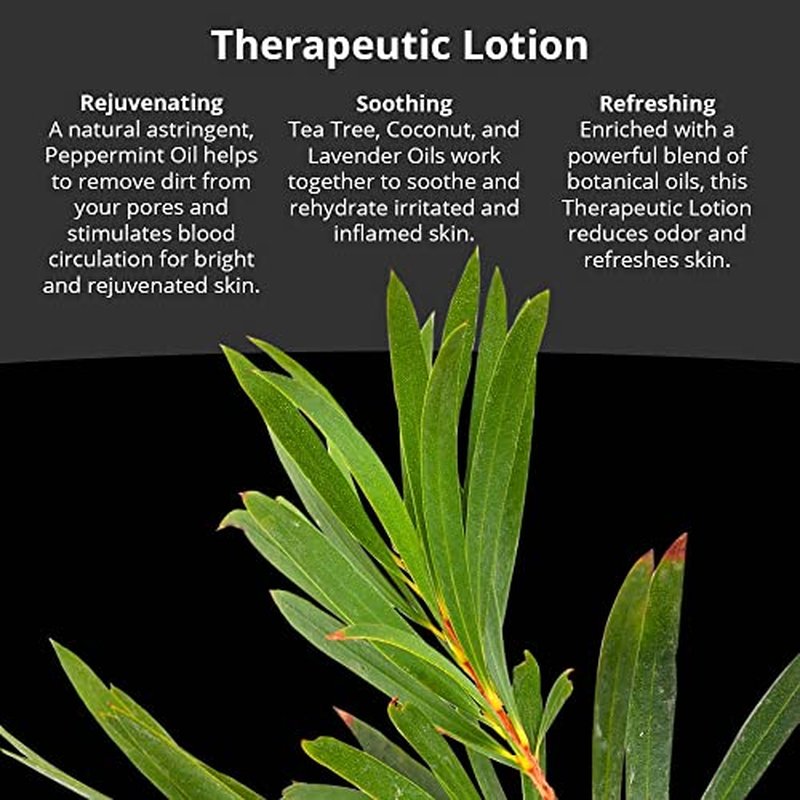 Foot Lotion with Tea Tree Essential Oil for Jock Itch, Athletes Foot, and Dry Cracked Feet Treatment - Athletes Foot Cream with Tea Tree Oil for Toenail - Foot Cream for Dry Cracked Heels