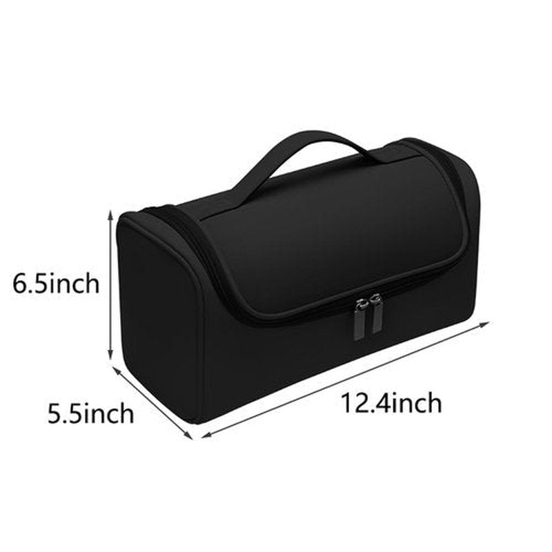Gearific Travel Case Compatible with Dyson/Shark Flexstyle,PU waterproof Portable Travel Pouch with Hanging Hook, Carrying Case Compatible for Dyson/Shark Airwrap Flexstyle Complete Styler (Black)