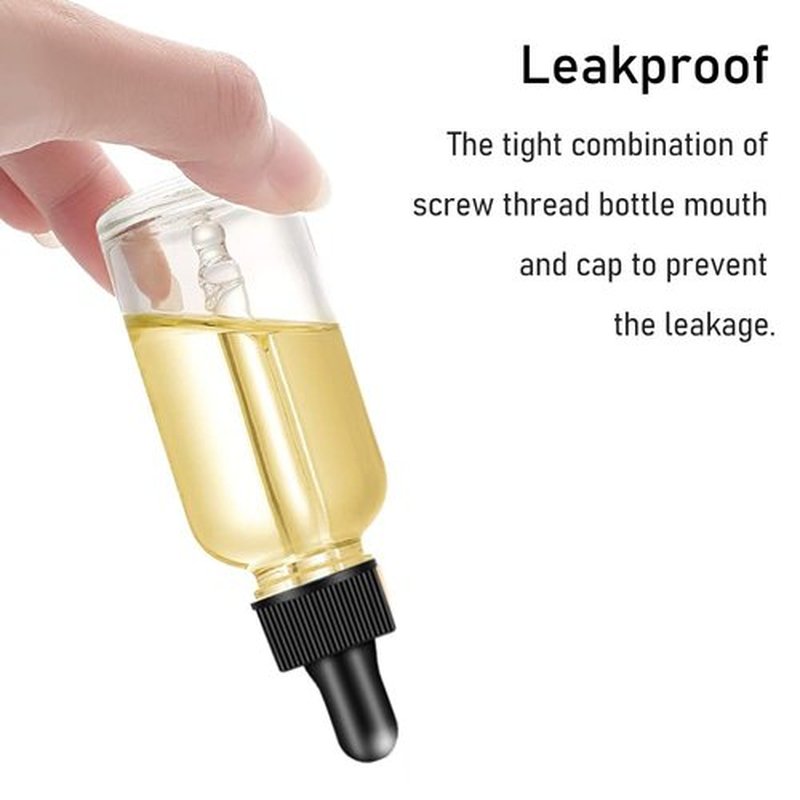 100 Pack, 1 oz Glass Dropper Bottle for Essential OIls, 30 ML Clear Empty Tincture Bottles with Dropper for Serum Hair Cuctile Body Oils Bulk for Storage