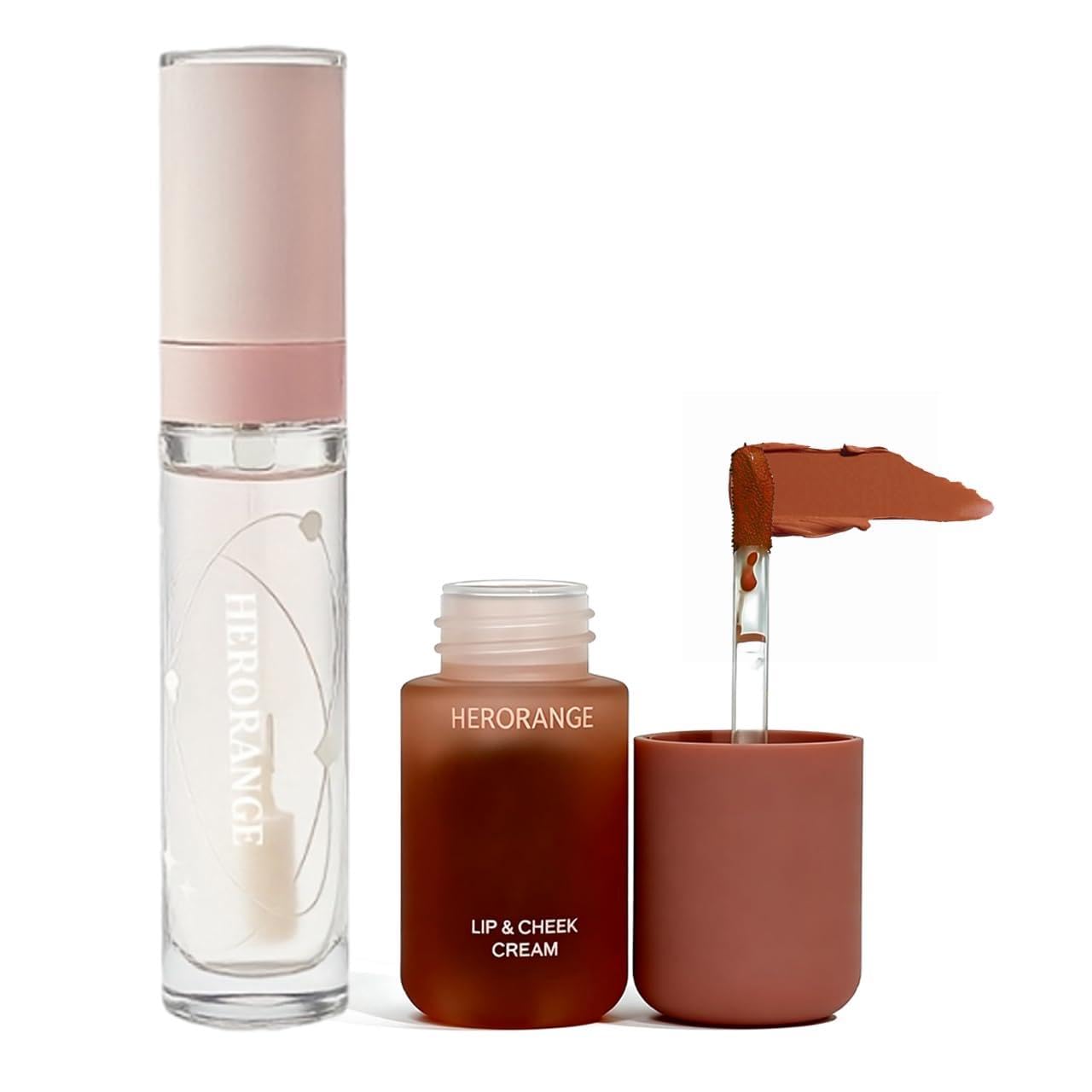 2-in-1 Velvet Matte Lipstick and Nourishing Lip Oil Set, Transfer-Proof, Hydrating, Glossy Finish, Universal Shades for All Skin Tones (06)