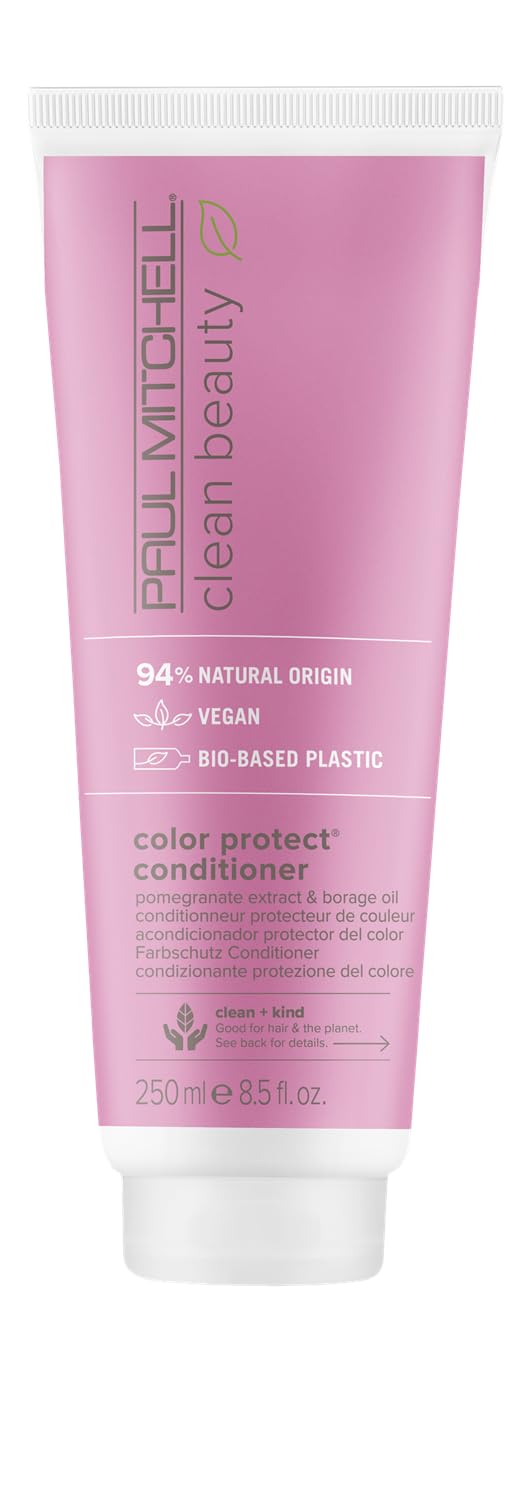 Paul Mitchell Clean Beauty Color Protect Conditioner, Replenishes, Extends Color Vibrancy, For Color-Treated Hair