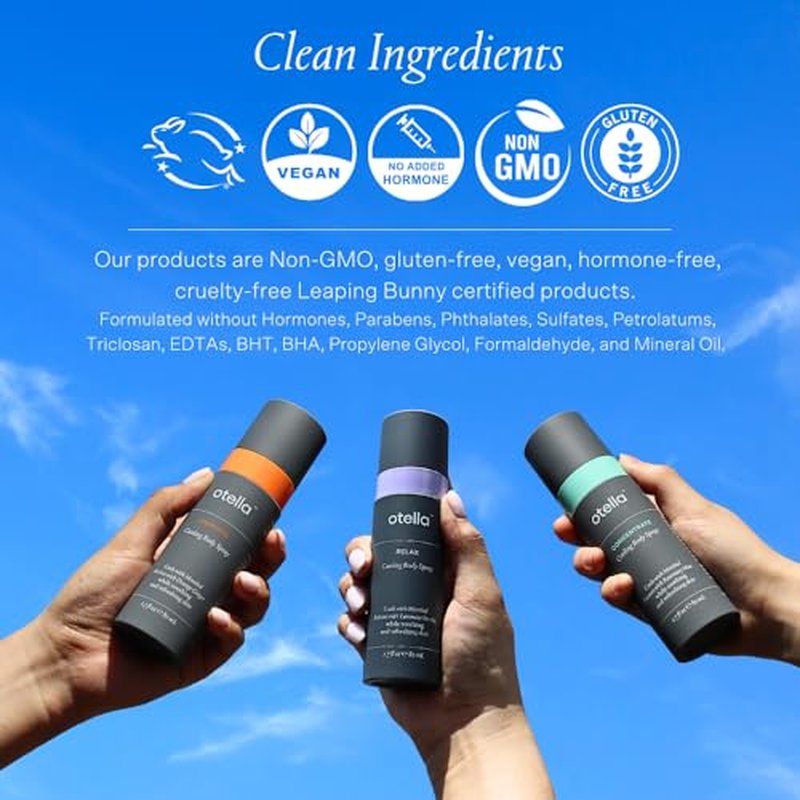 Cooling Body Spray with Menthol and Aromatherapy Orange Ginger Scent to help you Energize, 2.7 oz. | Anytime Immediate Heat Relief | TSA Approved | Gluten Free | Vegan | Paraben Free