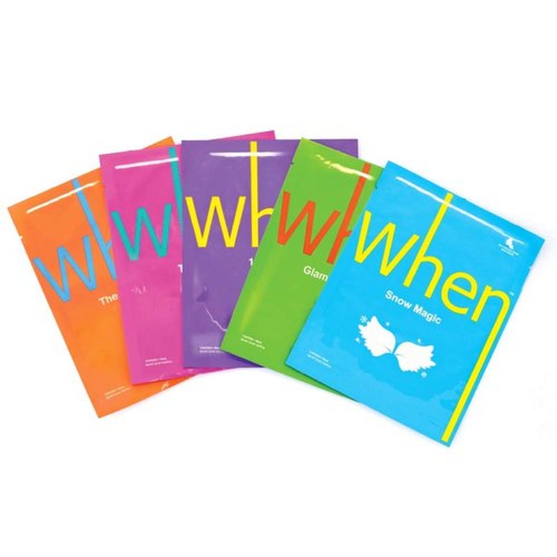 When Special Package Premium Bio-Cellulose Facial Sheet Mask (5 Pack Assortment)