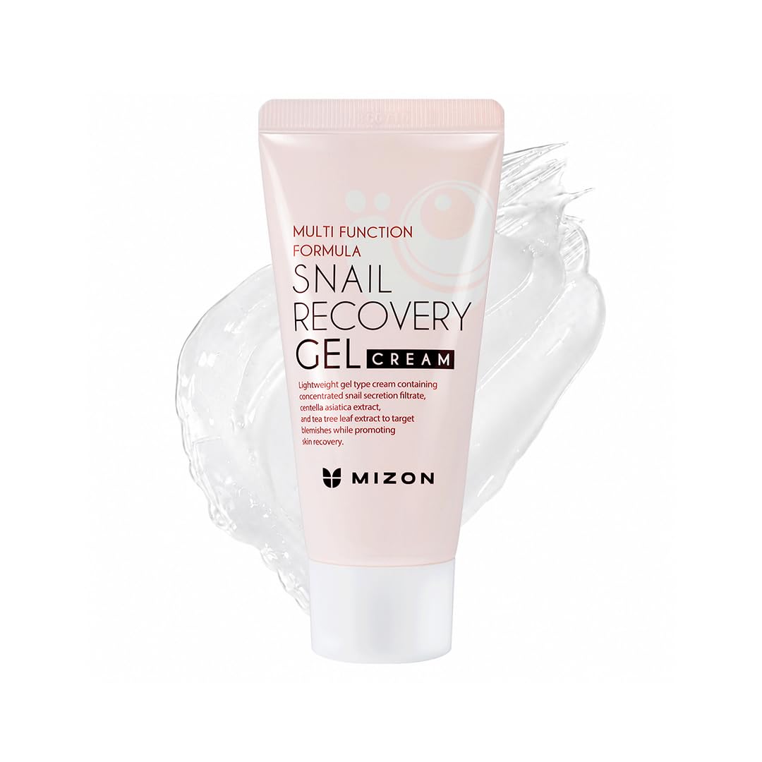 MIZON Snail Recovery Gel Cream, Wrinkle Care, Skin Elasticity, Moisture, Fragrance-Free, Paraben-Free (45ml 1.52 fl. oz)