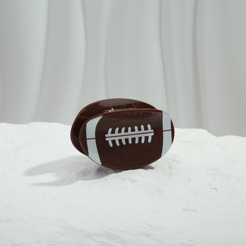 HolidayQbee Brown Acrylic Hair Clips For Women With Football Style Football Hair Clip Hair Clip Hair Clip With Claw Fashion Strong Hair Fix Claw Clips