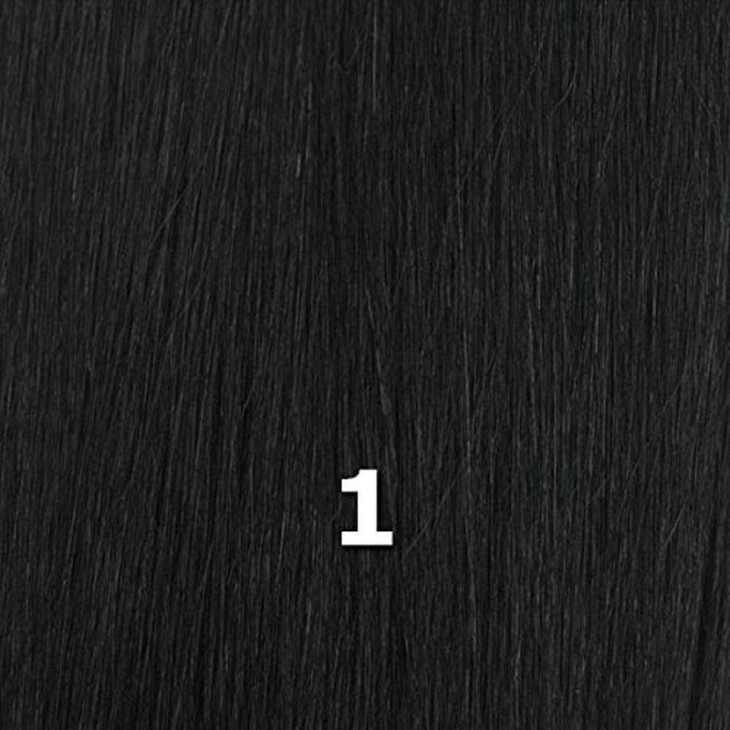 Janet Collection New Easy Quick AGATHA Half Wig (1 - Jet Black)