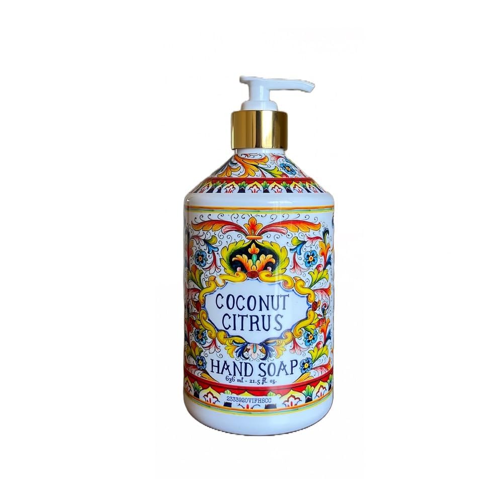 Home and Body Company Hand Soap Villa Flora Collection – 8 Bottles (16 fl oz / 473 ml Each), Essential Oil Infused Scents: Sea Salt Verbena, Coconut Citrus, Orchid Vanilla, White Jasmine