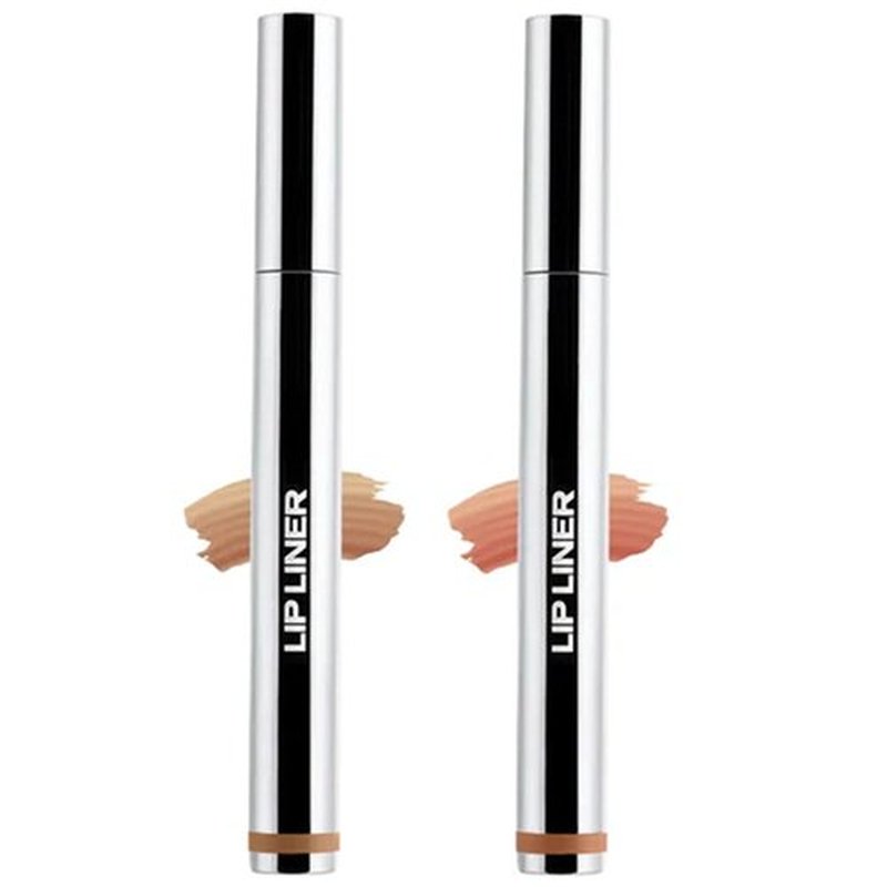VAQIQI Velleara Lip Stain, velleara plump and peel lip liner, Velleara Plump & Peel 12-Hour Lip Liner, Peel off Lip Liner Stain, Matte Nude Lip Liner (#02+#03)
