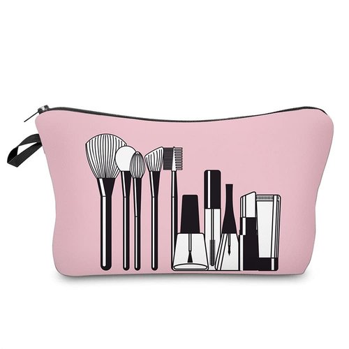 LOOMILOO Cosmetic Bag for Women, Adorable Roomy Makeup Bags Travel Water Resistant Toiletry Bag Accessories Organizer (L2-55248)