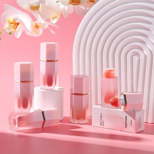 8 shades of liquid blushLong-lasting matte, silky, delicate blush Natural color enhancement Color Bloom Dayglow Cheek Liquid Blush Makeup (#4, 0.24)