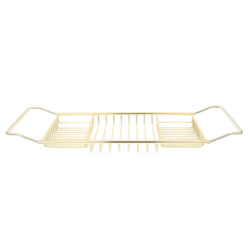 Stainless Steel Shower Tray: European Style Extendable Bathtub Tray for Luxury Bath Stainless Steel Over The Tub Bath Tray for Bathroom Accessories