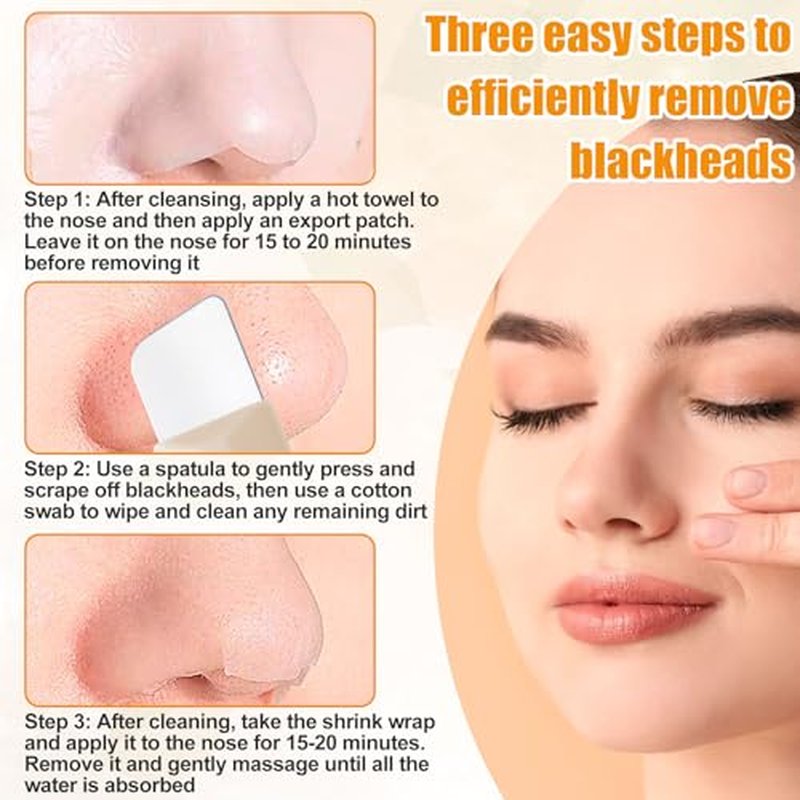 PAGOW Blackhead Remover Tools, Silicone Nose Blackhead Remover, Deep Clean Skin Spatula, Mild and Safe Face Scraper for Men and Women (1 Pcs, Beige)