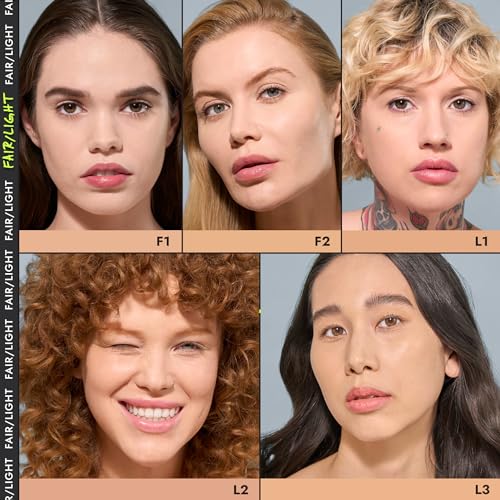 COVER FX Power Play Foundation - Shade R2 - Buildable Full Coverage - Waterproof Sweat-Proof Transfer-Proof - Natural Matte Finish - All Skin Types