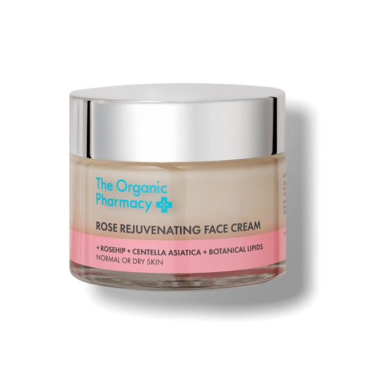 Rose Rejuvenating Face Cream - Anti-Aging Moisturizer with Rosehip Oil & Centella Asiatica | 50ml for All Skin Types