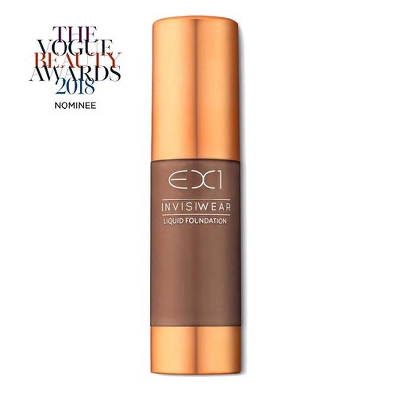 EX1 Cosmetics Invisiwear Liquid Full Coverage Foundation Makeup Shade 15.0 - Vegan, Oil and Fragrance Free, Dermatologically and Clinically Tested