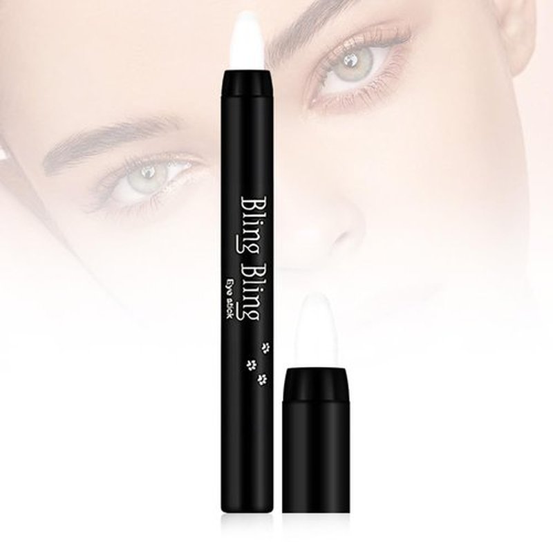 JUDUNA Eyeshadow Stick Set, 2025 New 16 Color Highlighter Eyeshadow Pencil Waterproof Glitter Eye Shadow Eyeliner Pen, Cream Eyeshadow Long Lasting Waterproof High Pigmented Eye Shadow (#01 White)