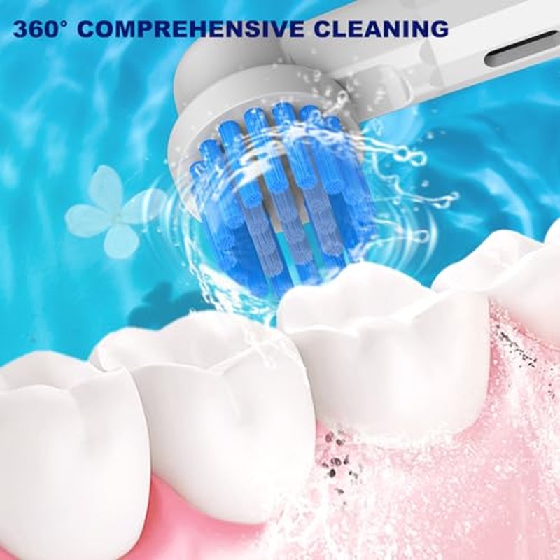 Replacement Heads Compatible with Oral B Braun Toothbrush, 10 Pcs Professional Toothbrush Heads for Oral B Replacement Heads, Brush Heads Refills for Oral B Pro 1000/1500/7500/3000/7000/8000/500 etc