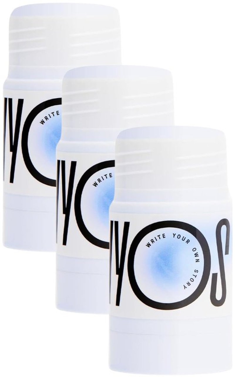 WYOS Shaving Cream Sticks 3 Pack, Travel Size, Vegan, Cruelty Free, Clean Label, Sulfate Free, Paraben Free, Leak Free, No Mess, Hydrating Smooth Lather, Sensitive Skin Close Shave For Women and Men