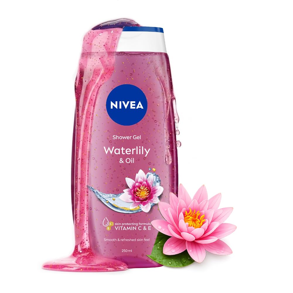 Nivea Bath Care Shower Water Lily Oil, 250 ML