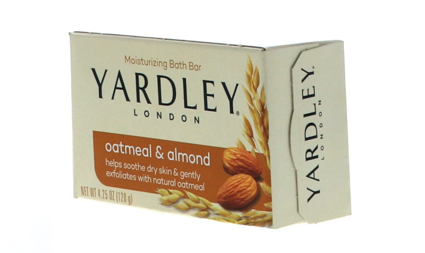 Yardley London Oatmeal and Almond Naturally Moisturizing Bath Bar, 4.0 oz. (Pack of 1)