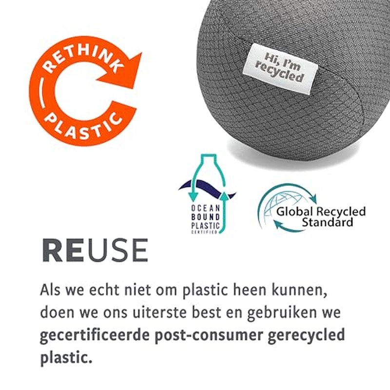 Full Circle Bottle Service - Refillable Glass Spray Bottle for Cleaning - Versatile Stream & Mist Options, Bamboo Details, Silicone Boot - Ideal for Non-Toxic Solutions & Plant Care, 16oz, Gray