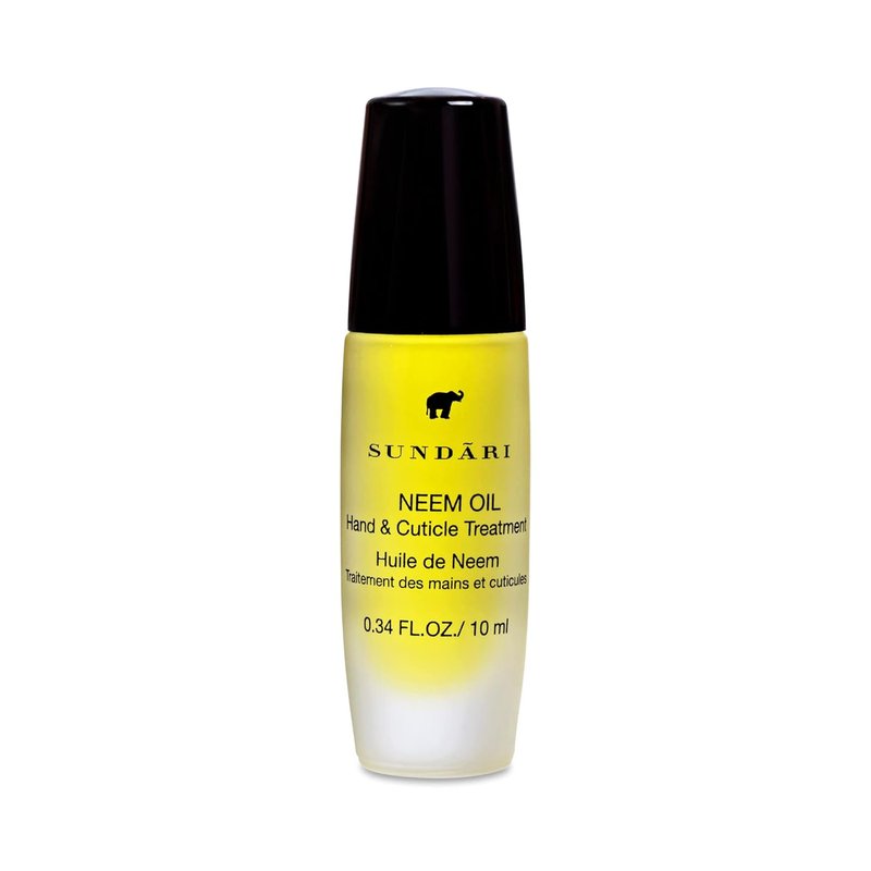 Neem Hand & Cuticle Treatment Oil - Hydrating Roller for Dry Hands & Nails | 0.34 Fl Oz, Non-Greasy, Pure Herbal Extracts