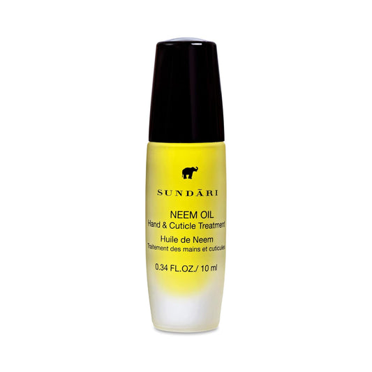 Neem Hand & Cuticle Treatment Oil - Hydrating Roller for Dry Hands & Nails | 0.34 Fl Oz, Non-Greasy, Pure Herbal Extracts