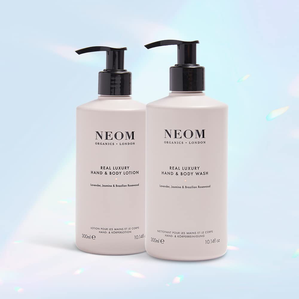 Neom – Real Luxury Hand & Body Wash, 300ml | Lavender, Jasmine & Sandalwood | Gently Cleanse & Soften
