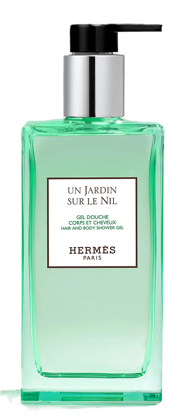 Hermes Un Jardin Sur Le Nil Hair and Body Shower Gel Refillable 6.5 Ounce