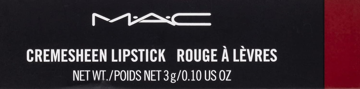 Brave Red MAC Cremesheen Lipstick for Women - 0.1 oz Moisturizing Formula