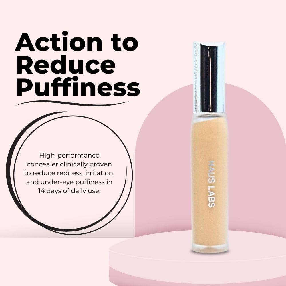 HAUS LABS BY LADY GAGA Triclone Skin Tech Hydrating + De-puffing Concealer with Fermented Arnica 10 Light Golden