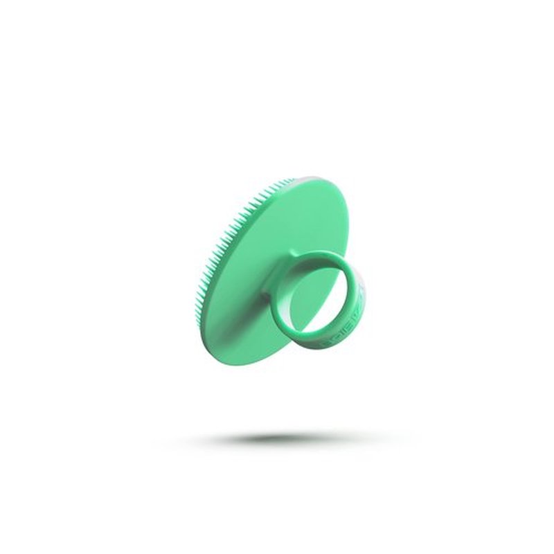 Boie USA Face Scrubber - Handheld Facial Tool, Deep Cleansing Exfoliating Facial Brush. Fights Acne with Gentle, Silicone-Like Bristles, Long Lasting, & Hypoallergenic (Mint)