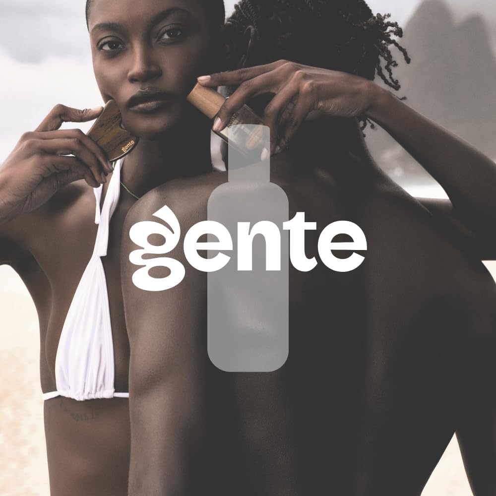 Gente Beauty Lymphatic Drainage Oil for Body & Face, Scented Skin Tightening & Sculpting Oil, Caffeine Body Oil for Circulation & De-Puffing, Bright Citrus & Soft Musk Massage Oil, 50ml