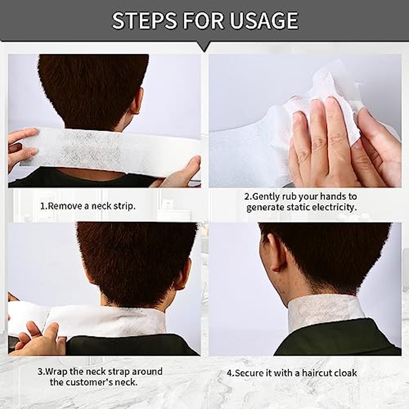 IOOROSE Pro 5 Rolls Neck Strips Hair Cutting Tool For Barber Shop Supplies Barber Accessories Neck Paper