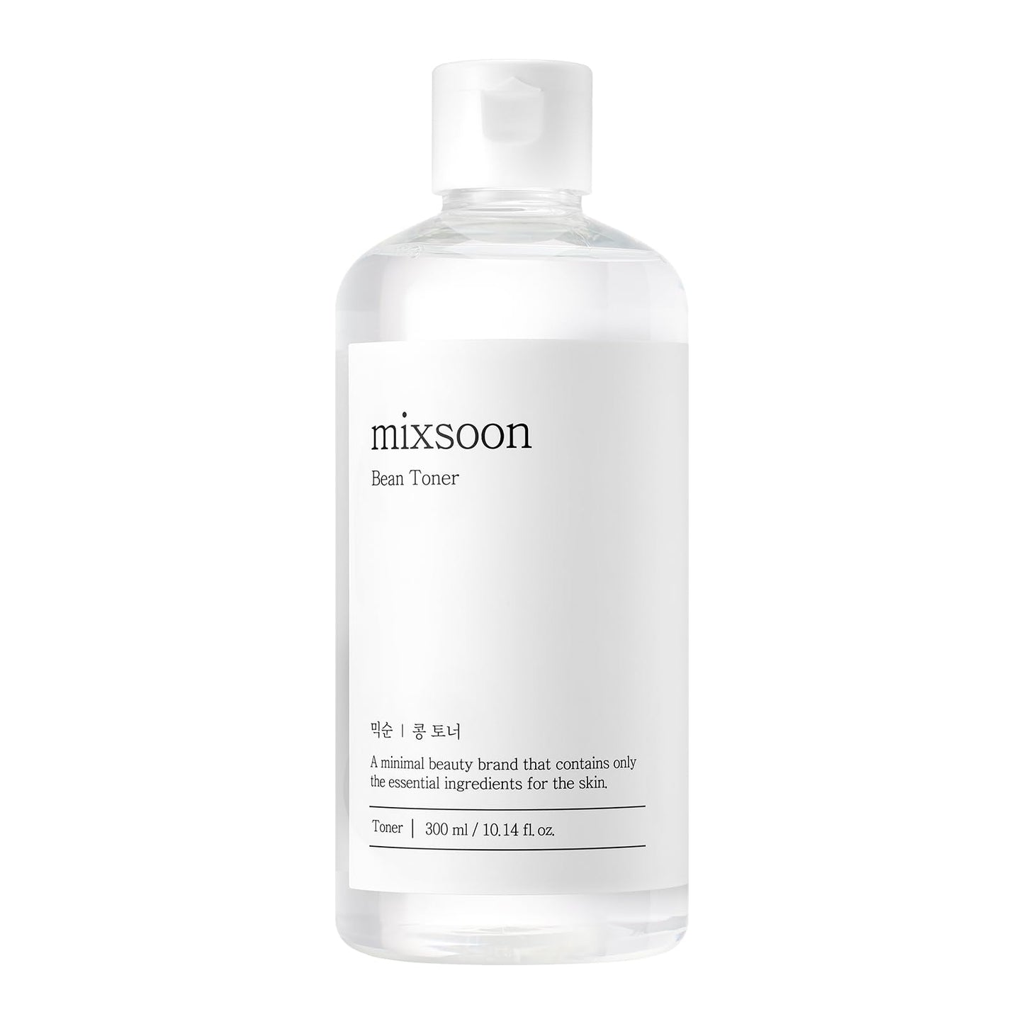 mixsoon Bean Toner Hydrating Facial Toner, Fermented Bean Extract, Hyaluronic Acid, Gentle Daily Care for Smooth, Radiant Skin 300ml / 10.14 fl.oz. Korean Glass Skin Care