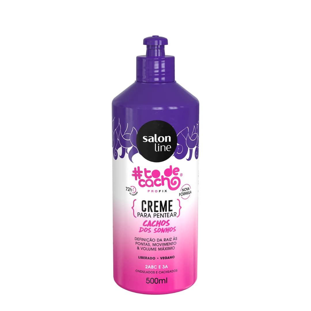 Salon Line Linha Tratamento (#ToDeCacho) Creme De Pentear Que Tal? Cachos Dos Sonhos 500 Ml Treatment (#IHaveCurls) Collection - How About That? Dream Curls Combing Cream 16.91 Fl Oz