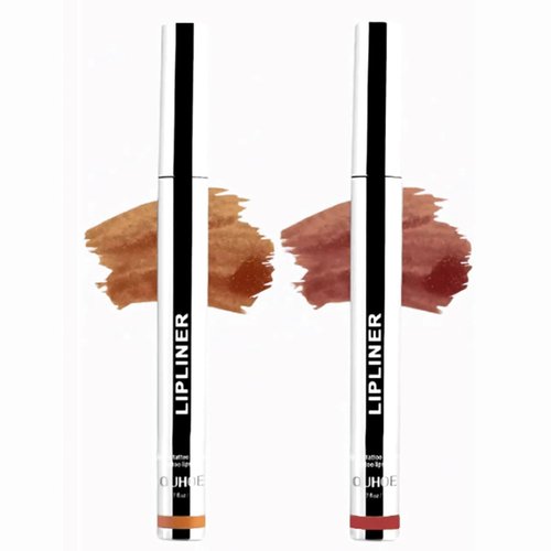 2PCS Timbersonic Peel Off Lip Liner,Timbersonic Peel Off Lip Stain,Timbersonic Lip Stain,Long Lasting Lip Stain Peel Off,Timbersonic Peel Off Lip Stains For Women,For All Skin Type (#01+#03)