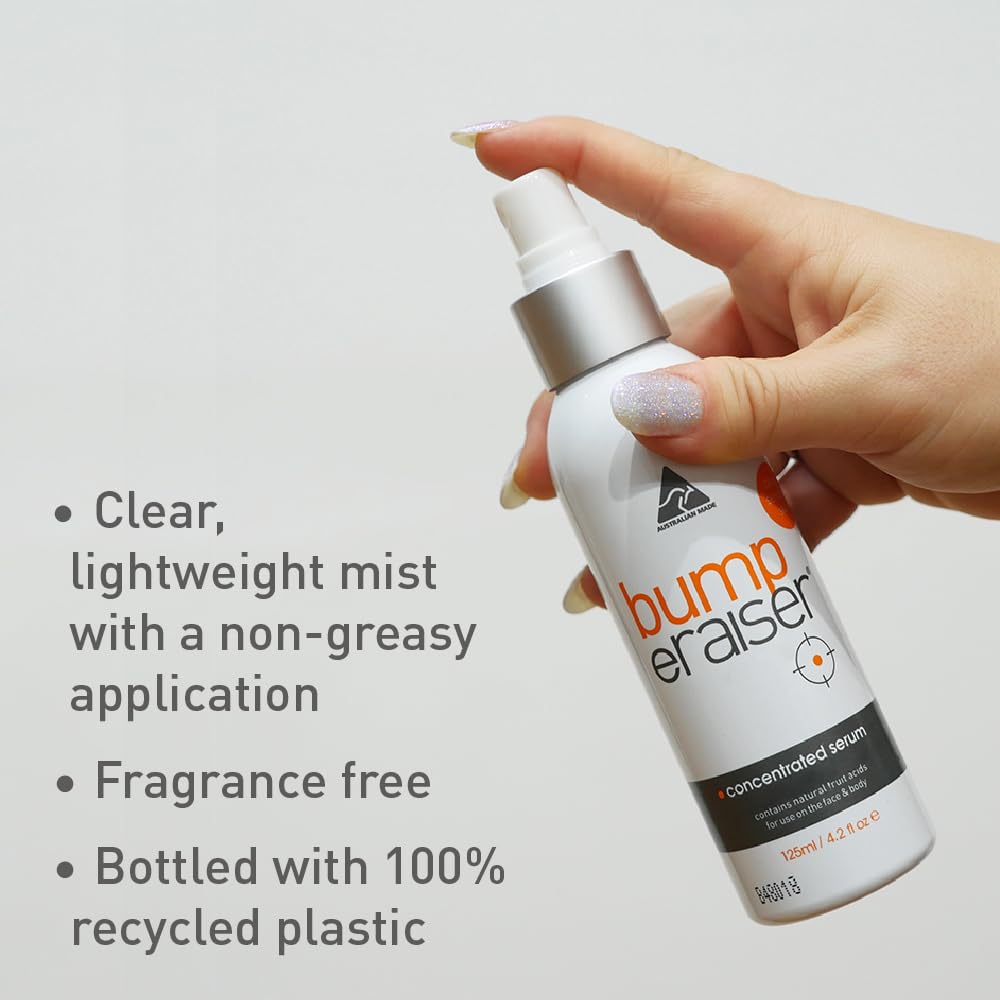 Bump eRaiser Concentrated Serum 4.2 fl oz — No-Sting Ingrown Hair & Razor Bump Serum for Sensitive Skin | Post-Wax & Post-Shave Irritation | Vegan, Made in Australia