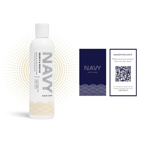 NAVY Search and Rescue Conditioner - Biotin and Vitamin Enriched Fortifying Hair Conditioner - 8 fl oz