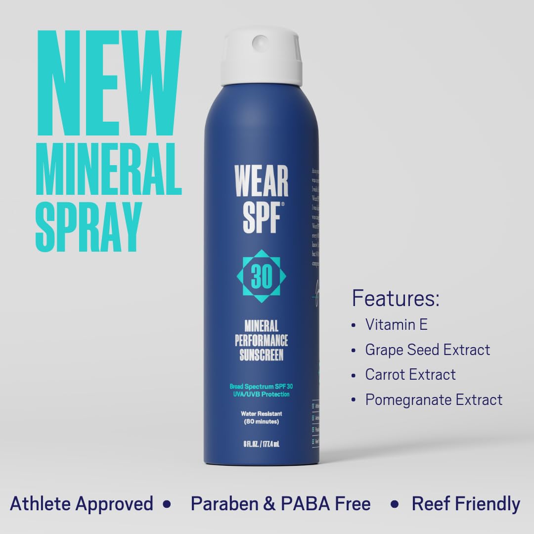 Wear SPF Mineral Performance Sunscreen Spray – Water & Sweat-Resistant SPF (3)