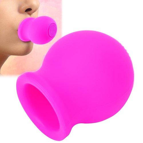 Lip Plumper Device, Lip Makeup Lip Enhancement Device Beauty Mouth Beauty Tool Quickly Face Clean Massage Lip Suction Device Silicone Lip Pumps Lip Plumping Device Lips Enhancer(pink)