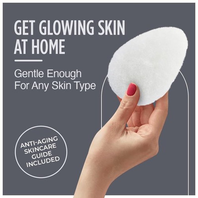 HartFelt 10 Pack Gift Box Facial Exfoliation Beauty Box with Super Soft Exfoliating Face Scrub Pads | Reusable Facial Sponges Set for Daily Cleansing & Dead Skin Removal | Face Scrubbers for Women/Men
