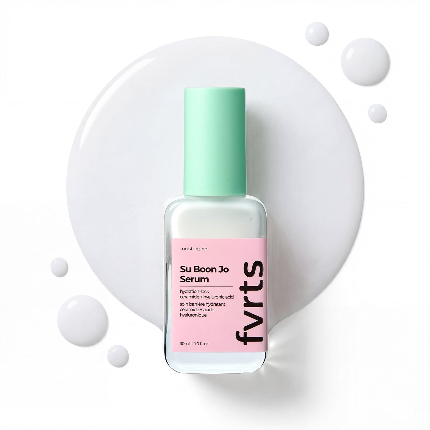 fvrts Hydrate Me! Ceramide Serum with Hyaluronic Acid for Barrier Support & Makeup-Ready Skin, Deep Hydration, Lightweight Non-Greasy Formula, Vegan Korean Skincare, Su Boon Jo Serum
